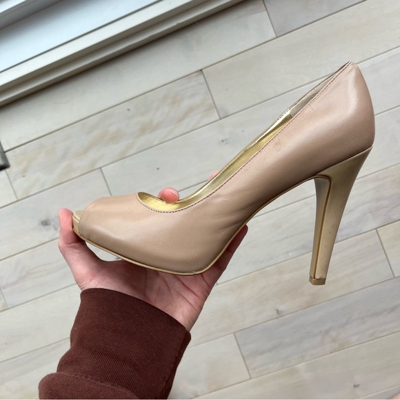 Nine West beige leather heels - Picture 7 of 14